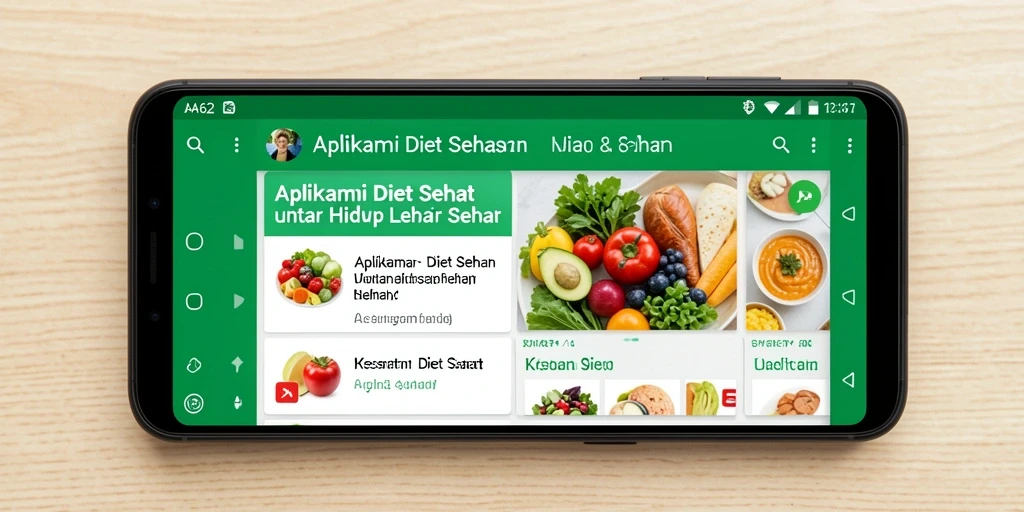 Antarmuka aplikasi AA62 yang menarik dan mudah digunakan.