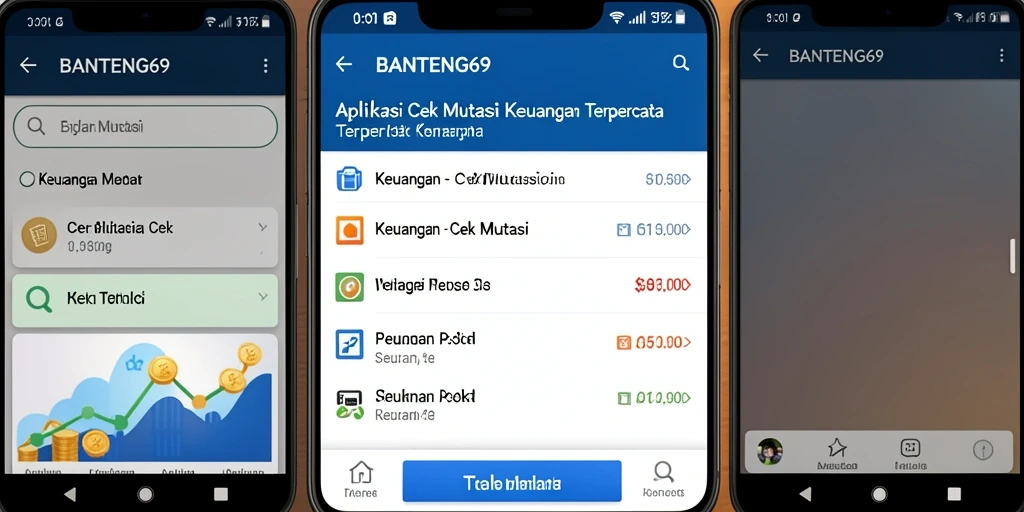 Tampilan antarmuka BANTENG69 untuk Cek Mutasi keuangan.