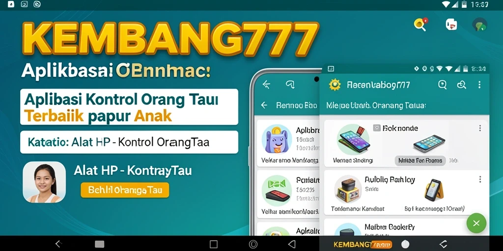 Antarmuka KEMBANG777 dengan fitur Kontrol Orang Tua yang intuitif.