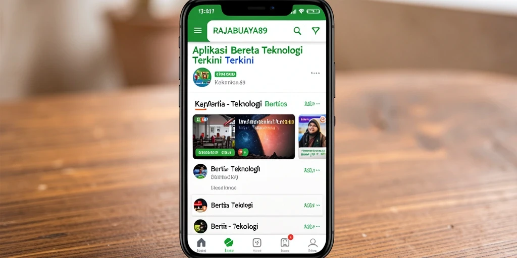 Antarmuka modern dan fungsional dari RAJABUAYA89.
