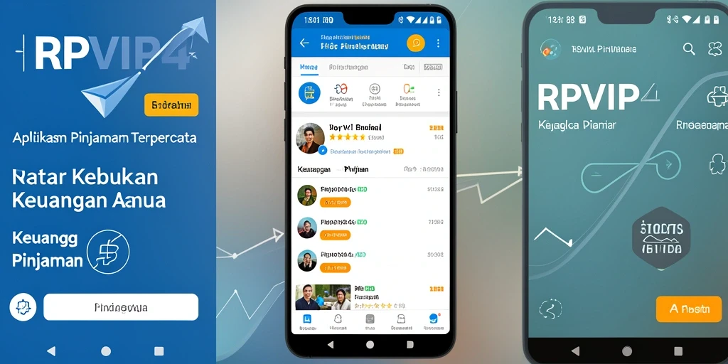 Tampilan antarmuka aplikasi RPVIP4 yang mudah digunakan untuk pengajuan pinjaman.
