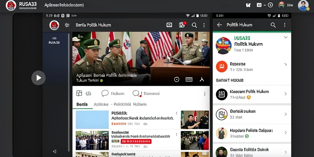 Tampilan antarmuka RUSA33 yang modern dan informatif untuk berita hukum.