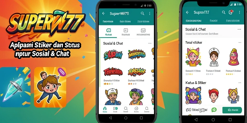 Antarmuka pengguna SUPERWIN777 yang menarik dan penuh warna.
